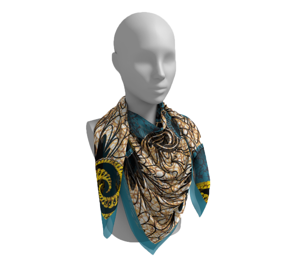 EWIEM PRINT SILK SCARF