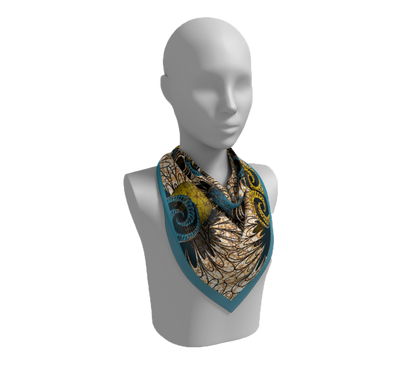 EWIEM PRINT SILK SCARF