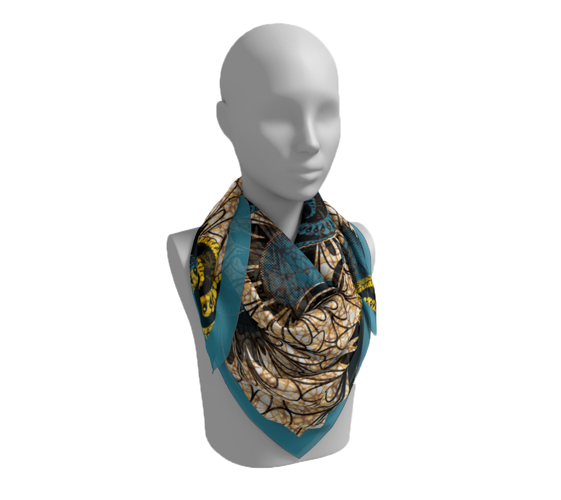 EWIEM PRINT SILK SCARF