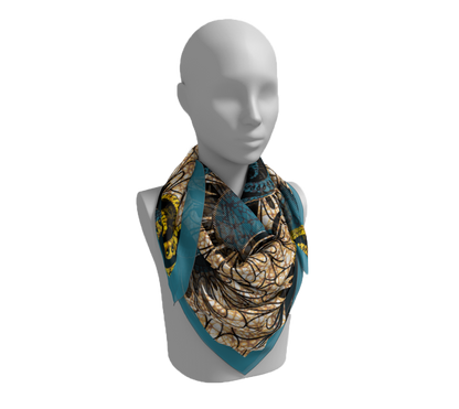 EWIEM PRINT SILK SCARF